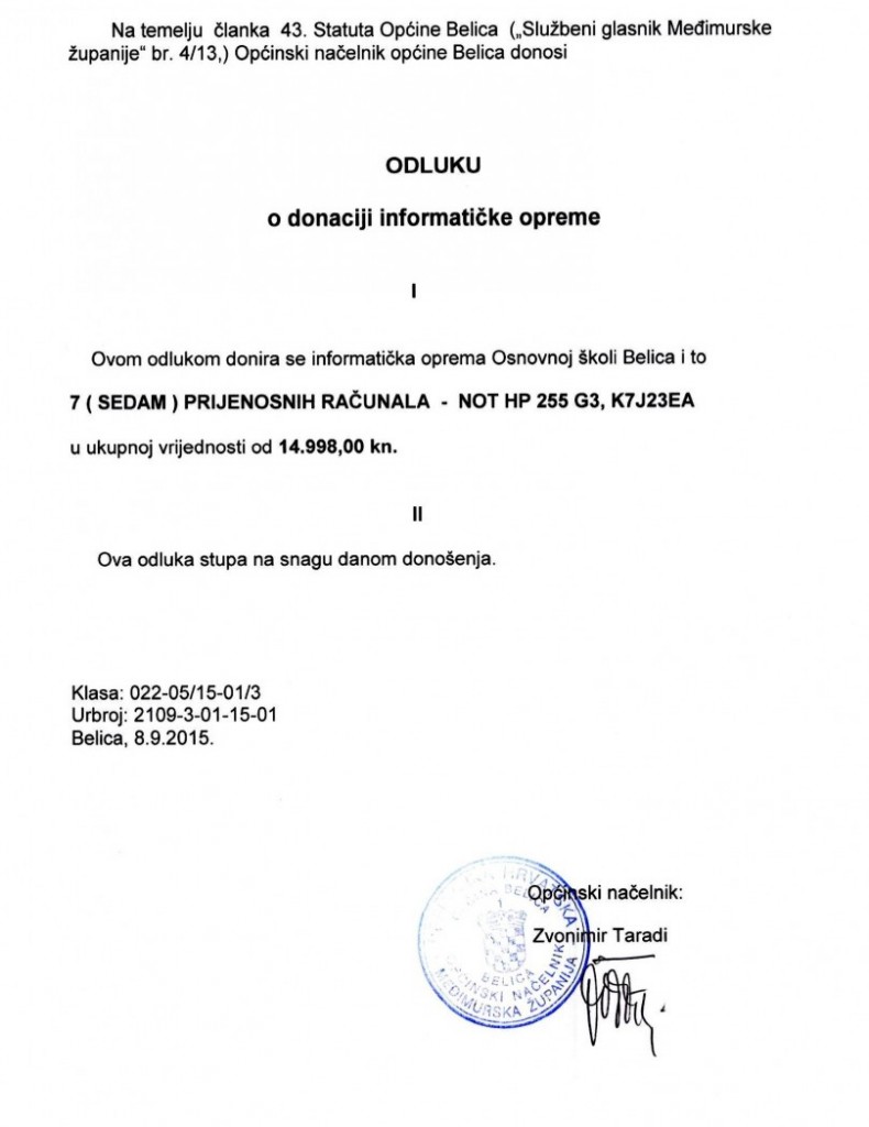 odluka o donaciji školi (2)
